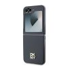 DKNY PU bőr Stack Logo tok Samsung Galaxy Z Flip 6 készülékhez fekete