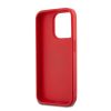 DKNY PU Leather Stack Logo Wrist Strap tok iPhone 15 Pro készülékhez piros
