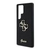 Guess PU Fixed Glitter 4G Metal Logo tok Samsung Galaxy S25 Ultra készülékhez fekete