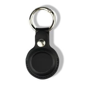 Tactical AirTag készülékhez Beam Leather tok fekete