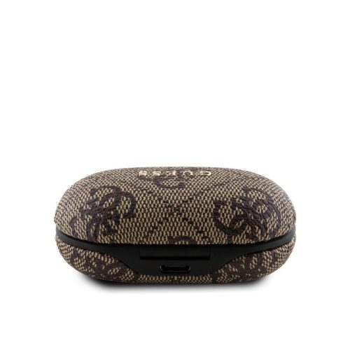 Guess PU 4G Metal Logo TWS vezeték nélküli fülhallgatók barna