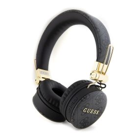   Guess PU Leather 4G Metal Logo Vezeték Nélküli Fejhallgató fekete