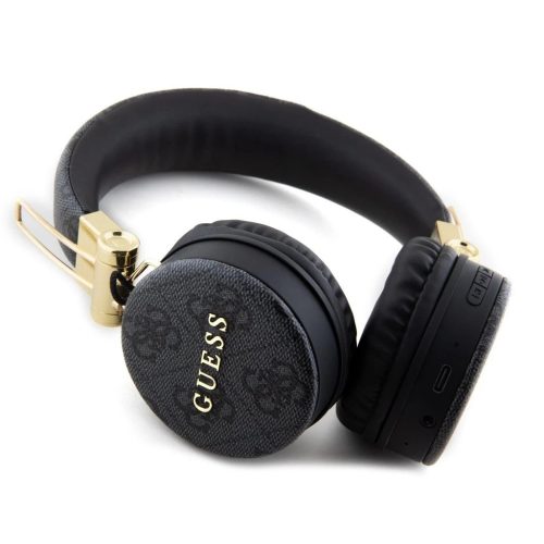 Guess PU Leather 4G Metal Logo Vezeték Nélküli Fejhallgató fekete