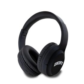   DKNY PU bőr Arch Logo vezeték nélküli fejhallgató fekete