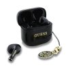 Guess Classic Logo Charm TWS vezeték nélküli fülhallgató fekete