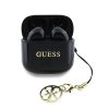 Guess Classic Logo Charm TWS vezeték nélküli fülhallgató fekete