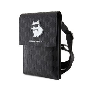   Karl Lagerfeld Saffiano Monogram Choupette NFT pénztárca tok fekete