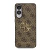 Guess PU 4G Metal Logo tok Samsung Galaxy S25 Edge készülékhez barna