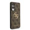 Guess PU 4G Metal Logo tok Samsung Galaxy S25 Edge készülékhez barna