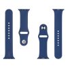 Tactical 838 szilikon szíj Apple Watch 1/2/3/4/5/6/7/8/9/10/SE készülékhez 42/44/45/46/49mm tengerészkék