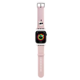   Karl Lagerfeld Karl Head NFT óra szíj Apple Watch 42/44/45/46/49 készülékhez rózsaszín
