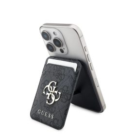 Guess 4G Metal Logo MagSafe Cardslot állvány fekete