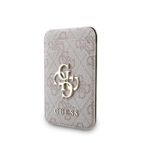 Guess 4G fém logós MagSafe kártyatároló állvány rózsaszín