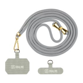 OBAL:ME NeckTag Allure Rope mobiltelefonhoz világosszürke