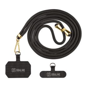 OBAL:ME NeckTag Allure Rope mobiltelefonhoz fekete