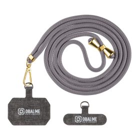 OBAL:ME NeckTag Allure Rope mobiltelefonhoz sötétszürke
