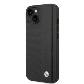   BMW Signature Leather Big Logo tok iPhone 14 Plus készülékhez fekete