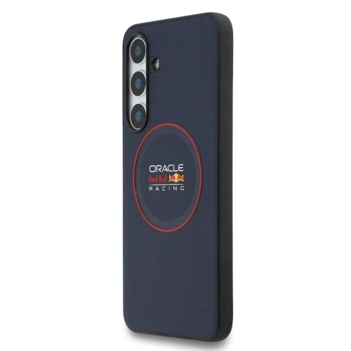 Red Bull PU Leather Red Ring MagSafe tok Samsung Galaxy S25 FE készülékhez tengerészkék