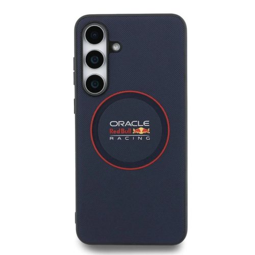 Red Bull PU Leather Red Ring MagSafe tok Samsung Galaxy S25 FE készülékhez tengerészkék