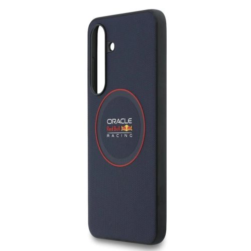 Red Bull PU Leather Red Ring MagSafe tok Samsung Galaxy S25 FE készülékhez tengerészkék