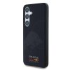 Red Bull Leather Meshed Debossed Logo MagSafe tok Samsung Galaxy S25 készülékhez tengerészkék
