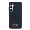 Red Bull Leather Meshed Debossed Logo MagSafe tok Samsung Galaxy S25 készülékhez tengerészkék