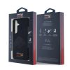 Red Bull Leather Meshed Debossed Logo MagSafe tok Samsung Galaxy S25 készülékhez tengerészkék